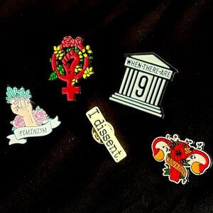 Feminist Pins (set of 5)